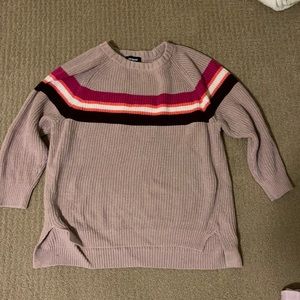 Express striped purple lilac sweater